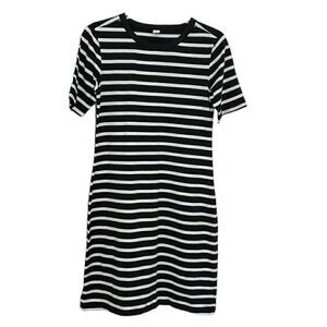 Old Navy Stripe Black & White Mini
Dress(Size Medium